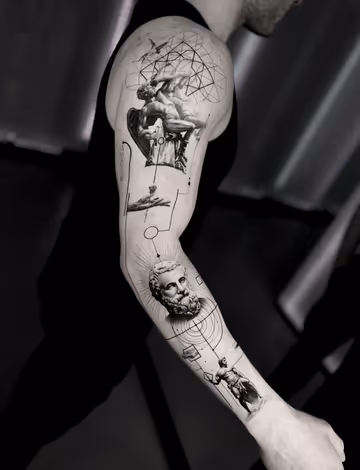 Detail of the arm composition